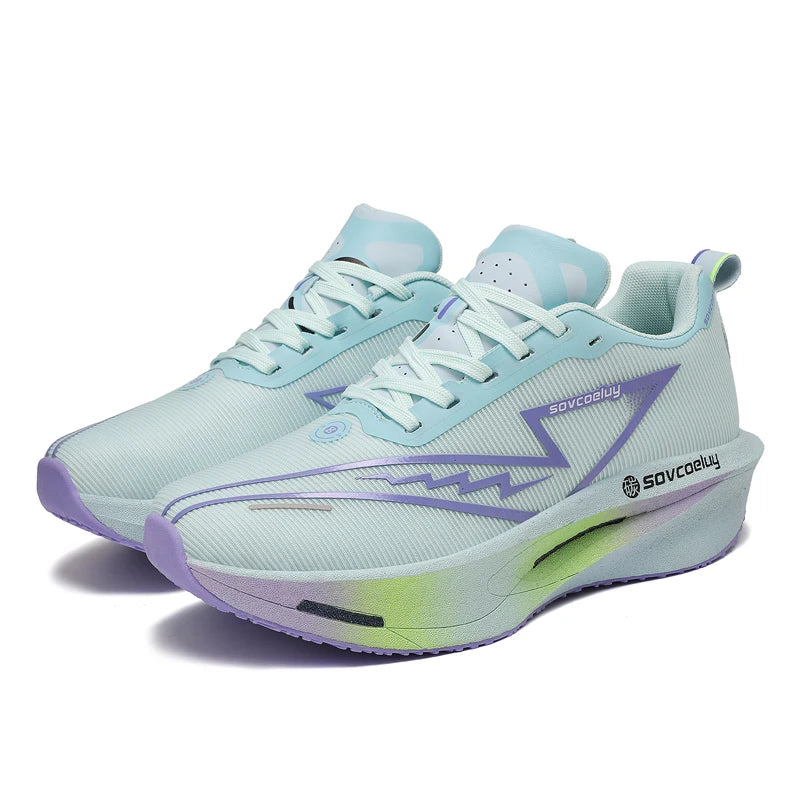 Scarpe da corsa Carbon Board Specialità Maratona Uomo Sport Traspirante Leggero Donna Comodo Atletico Scarpe da ginnastica antiscivolo