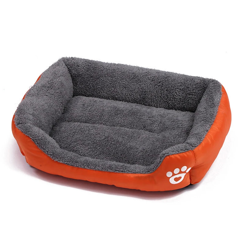 Morbido divano quadrato per cani di grandi dimensioni Cuscino elastico per casa per cani Inverno caldo Letto per cani medio Lavabile Cuccia per gatti Accessori per la casa