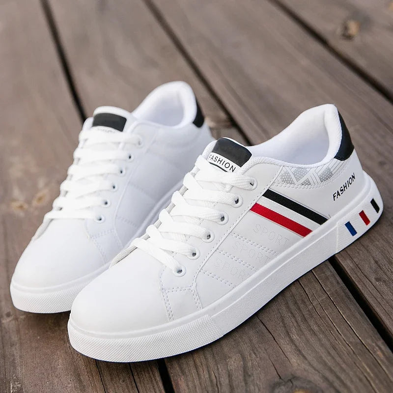 Sneakers Casual da Uomo 2026: Nuove Scarpe Bianche alla Moda con Lacci, Comode per Studenti, Sportive, Taglie Grandi, Vulcanizzate - Zapatillas De Hombre