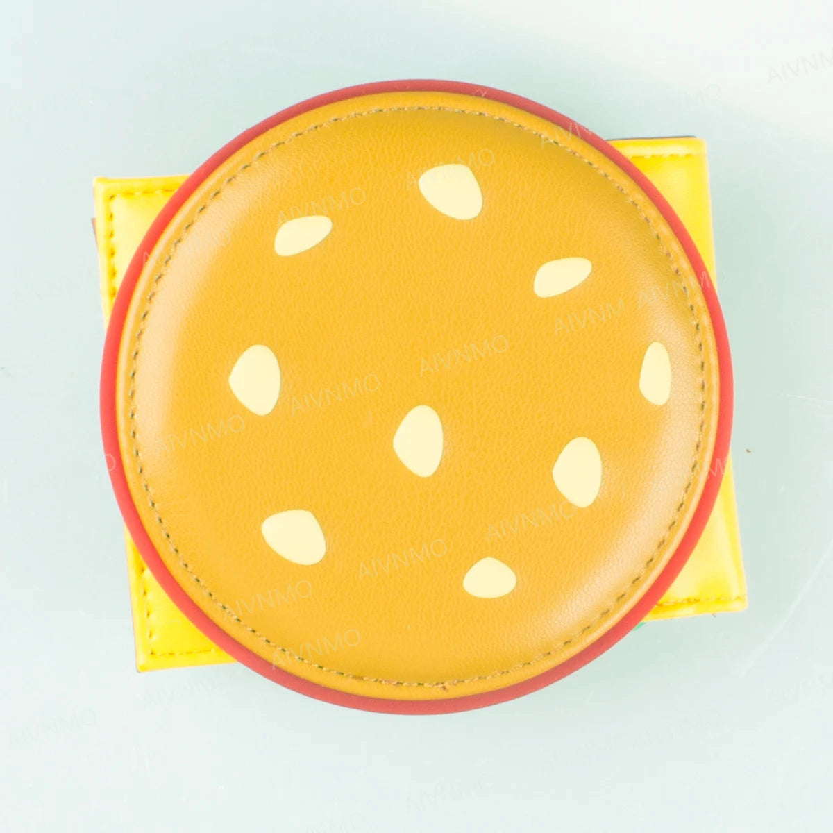 Portafoglio pieghevole per hamburger 3D di alta qualità Porta carte individuale alla moda Sedile identificativo Elegante fermasoldi compatto
