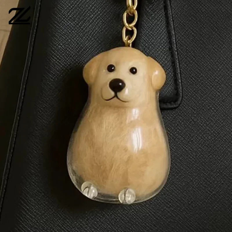 Portaoggetti per peli di cane Portachiavi con ciondolo carino Ciondolo per borsa Coppia Portachiavi per auto Collezione di souvenir di gioielli Accessori per la decorazione del regalo
