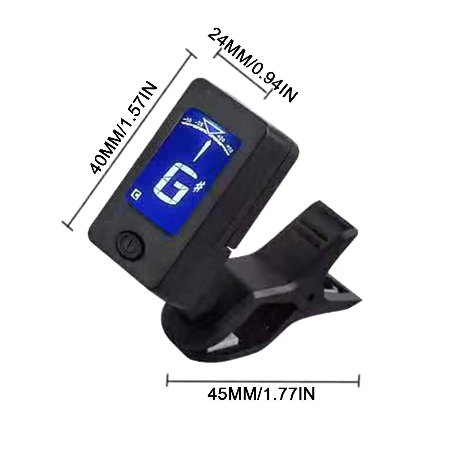 Accordatore professionale per chitarra acustica a 360 gradi con Clip sintonizzatore digitale elettrico con schermo LCD per accessori per Ukulele per chitarra acustica