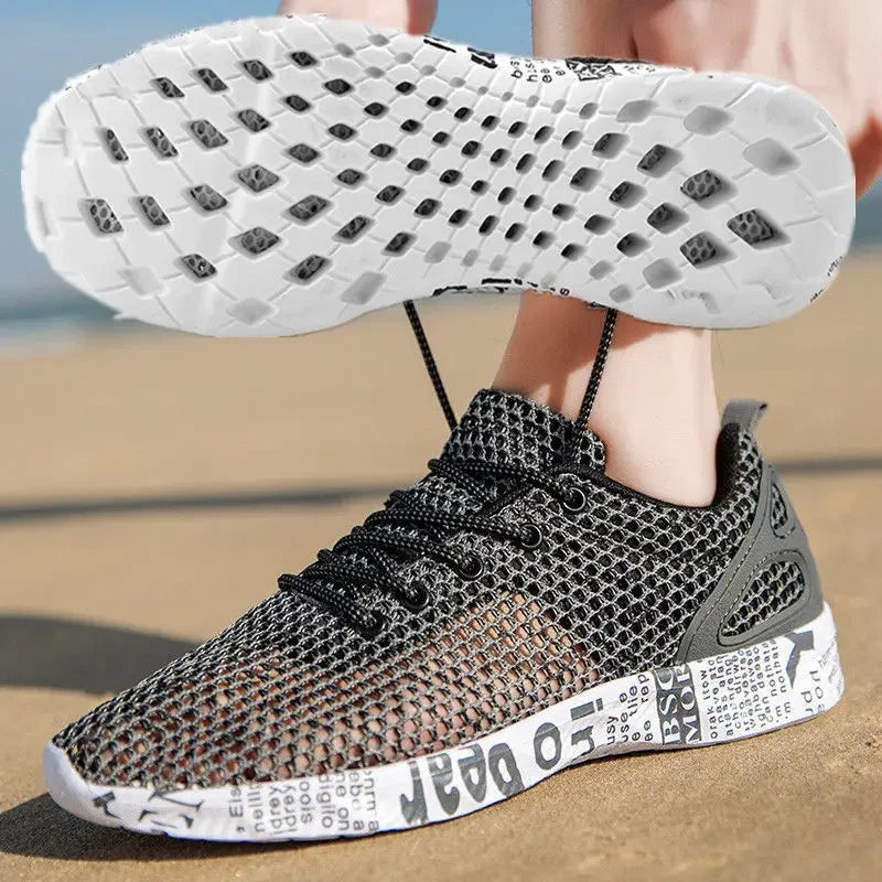 Scarpe casual da uomo estive di alta qualità Scarpe da acqua Scarpe da ginnastica in mesh d'aria Origin Calzature sportive in schiuma di moda Scarpe da spiaggia Scarpe da acqua