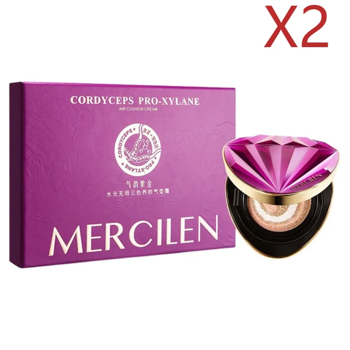 1/2 Pezzi 3 Colori Fondotinta Cushion Effetto Pelle Naturale, Correttore, Controllo Olio, Idratante, Crema Isolante, Bellezza, Effetto Pori Rimpiccioliti