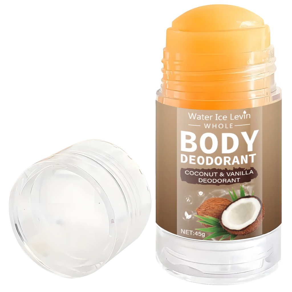 Coconut Body Deodorant Stick, Suitable for Both Men and Women, Moisturizing and Non-Frictional, Suitable for the Whole Body and Intimate Areas, a Travel Essential, for Daily Use | Natural Deodorant