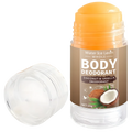 Coconut Body Deodorant Stick, Suitable for Both Men and Women, Moisturizing and Non-Frictional, Suitable for the Whole Body and Intimate Areas, a Travel Essential, for Daily Use | Natural Deodorant