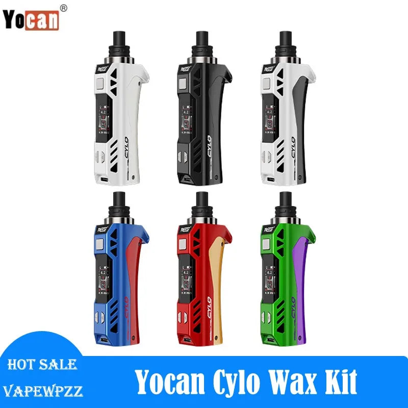 Nuovo Arrivla Portable Yocan Cylo Wax vaporizzatore Kit 1300mah batteria TFT Screen C4-DE Plus Ceramic Heating Coil E-sigarette Vape