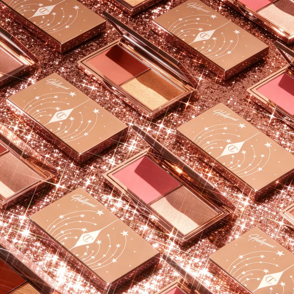 Fard CT Starlight in polvere, illuminante, due colori, delicato, a forma di cuore, cosmetici naturali