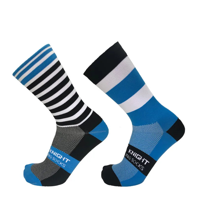 5/10 pairs of men's and women's cycling sports socks randomly mixed breathable sweat absorbing worn externally
