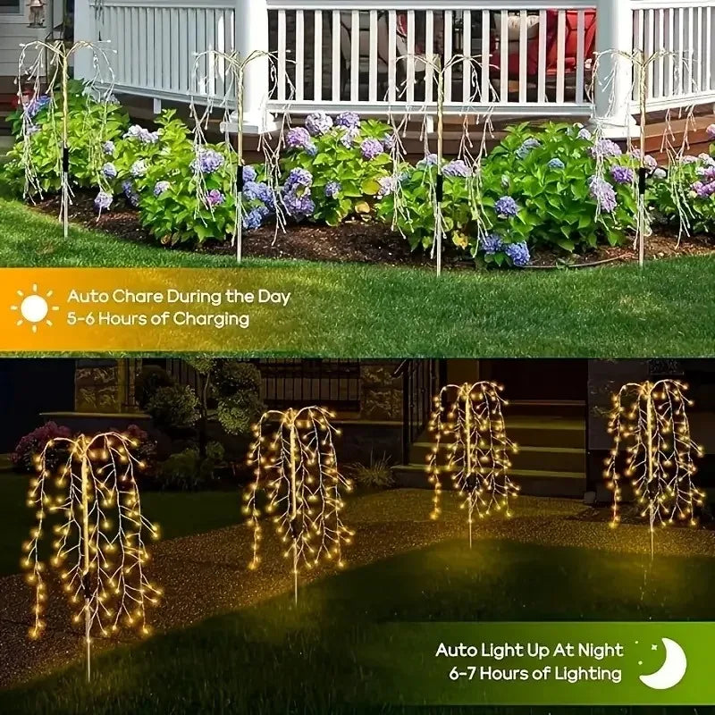 Decorazioni da giardino impermeabili per esterni adatte per cortili, vialetti, giardini, raduni, campeggio, luci decorative