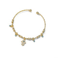 Bracciale mano malocchio per donna Bracciale in zircone in acciaio inossidabile Bracciale turco fortunato Coppia di gioielli di lusso pulsaras bijouxfemme
