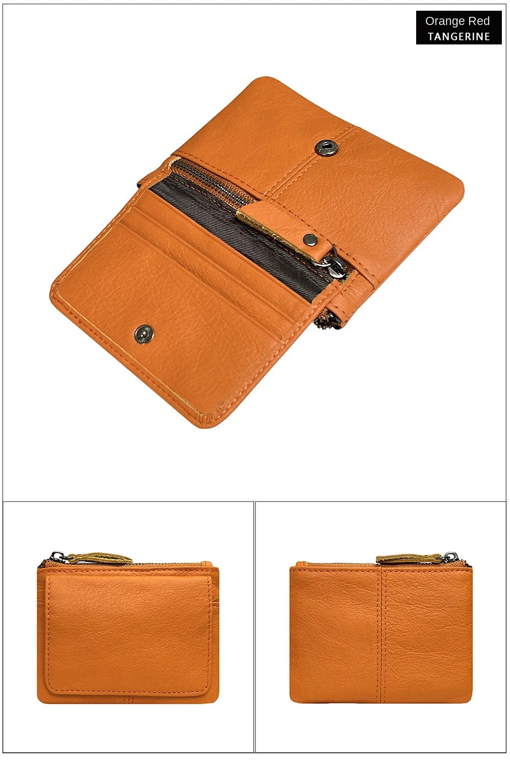 Nuova borsa per carte da donna e da uomo in pelle di mucca Portamonete Porta carte di credito sottile Portafoglio per uomo e donna Tasca per carta d'identità
