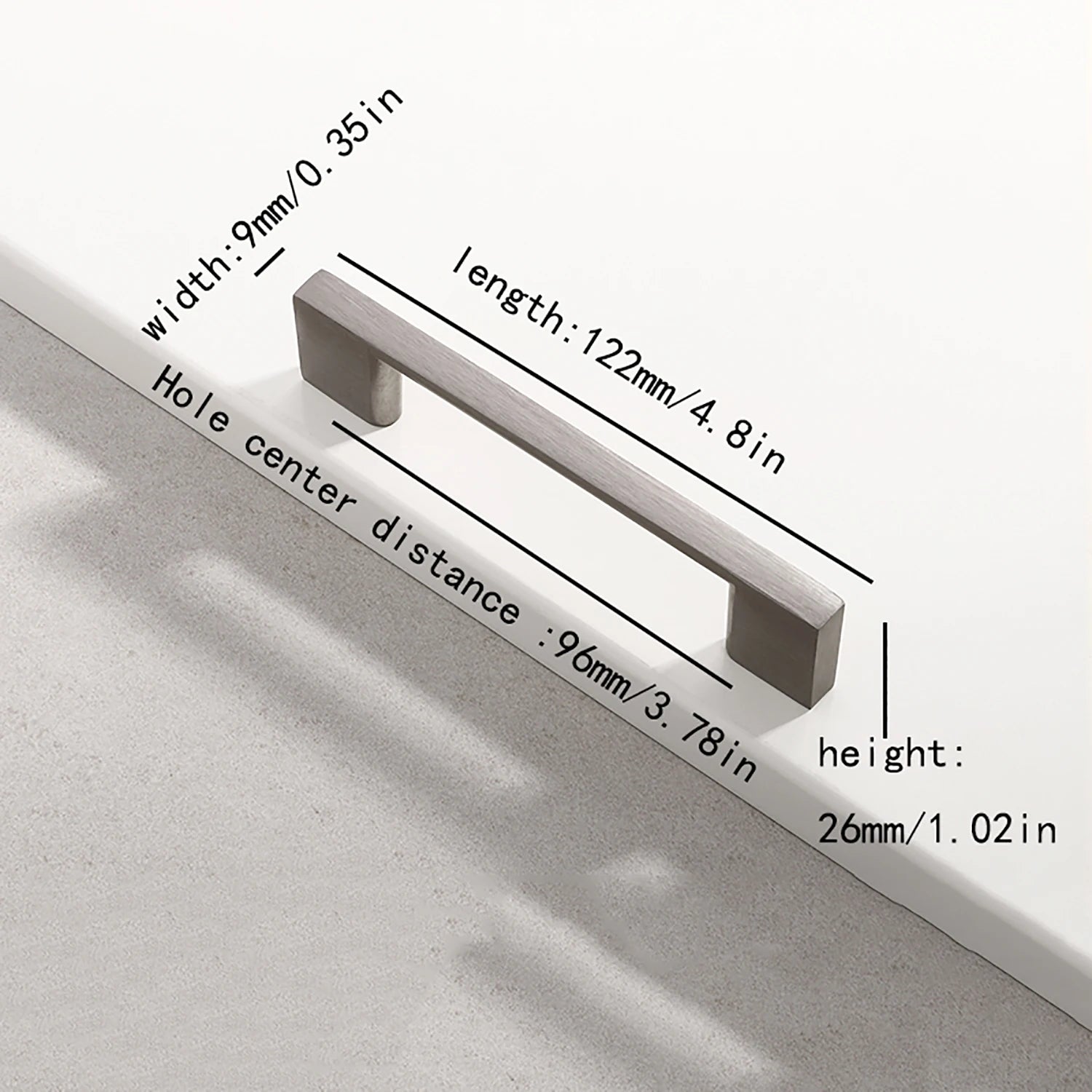 American modern minimalist style cabinets, drawers, wardrobes, furniture, hardware handles, aluminum alloy door handles