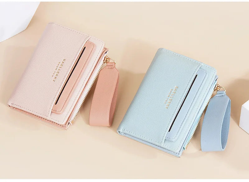 Portafoglio di Lusso Baellerry per Donne, Elegante Portamonete Sottile in Pelle PU con Scomparti Multipli per Carte