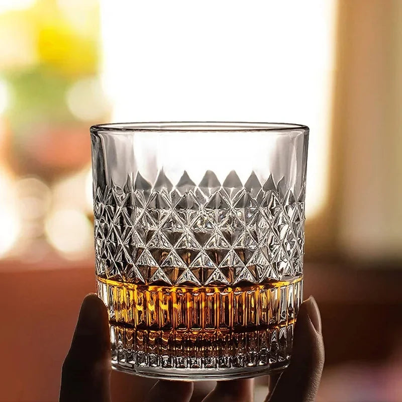 1/2/3/4pcs Tazze 335ml Tazza di whisky trasparente per la festa/casa/bar Bicchiere di cristallo europeo Tazza di vino Tazze all'ingrosso Tazza Bicchiere di birra