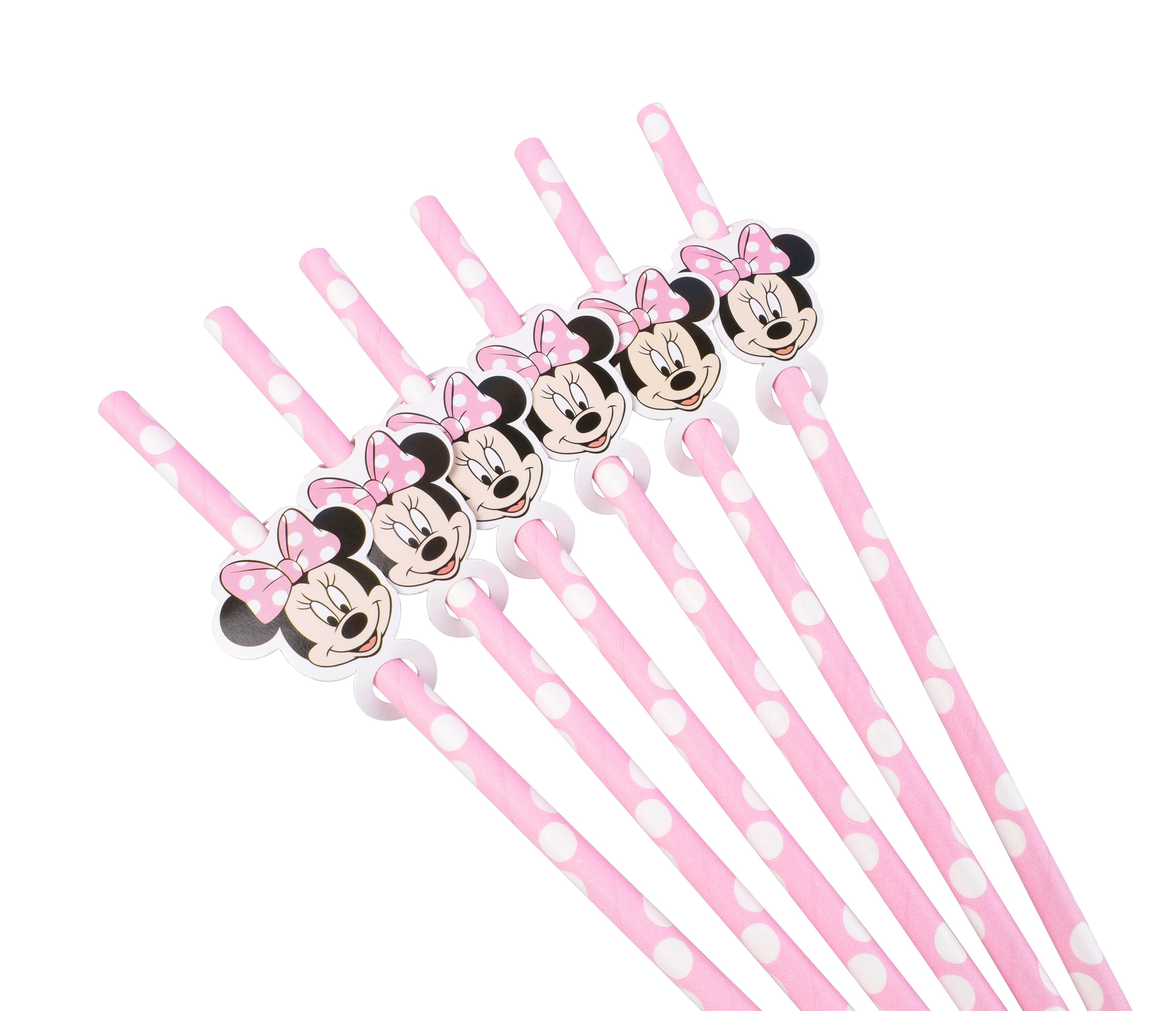 Set per Festa di Compleanno Minnie Mouse: Stoviglie, Bicchieri, Piatti, Tovaglioli, Tovaglia per Ragazze e Decorazioni Baby Shower