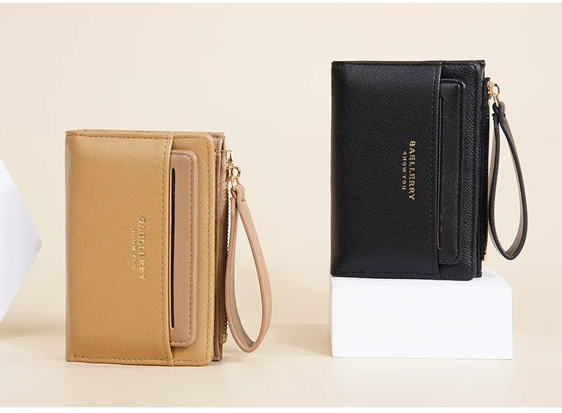 Portafoglio di Lusso Baellerry per Donne, Elegante Portamonete Sottile in Pelle PU con Scomparti Multipli per Carte