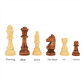 Gioco da tavolo per bambini Set di scacchi in legno Pezzi in legno massello Scacchiera in noce Gioco da tavolo regalo per bambini