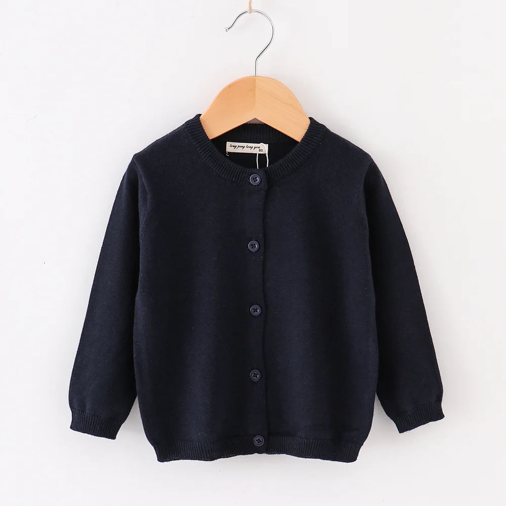 Vestiti per ragazze autunnali Cardigan casual per bambini Solido punto aperto Ragazzi Cappotti morbidi Maglioni per bambini Giacche in maglia per bambini Manica intera
