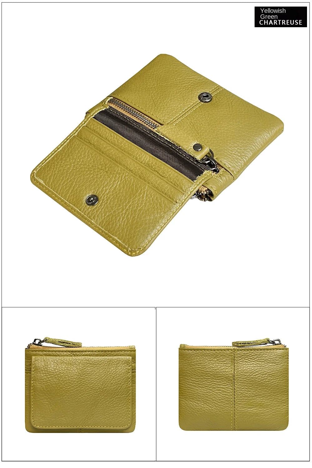 Nuova borsa per carte da donna e da uomo in pelle di mucca Portamonete Porta carte di credito sottile Portafoglio per uomo e donna Tasca per carta d'identità