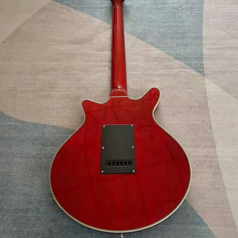 Chitarra elettrica rosso vino a 6 corde, 25 tasti, tre pickup single-coil, per destrorsi, regalo di Natale, spedizione gratuita