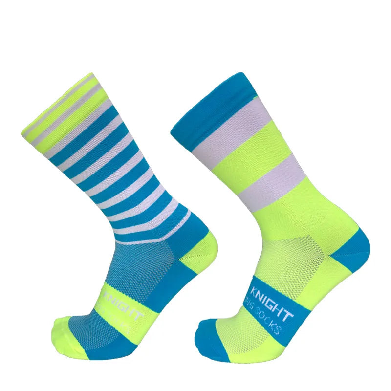 5/10 pairs of men's and women's cycling sports socks randomly mixed breathable sweat absorbing worn externally