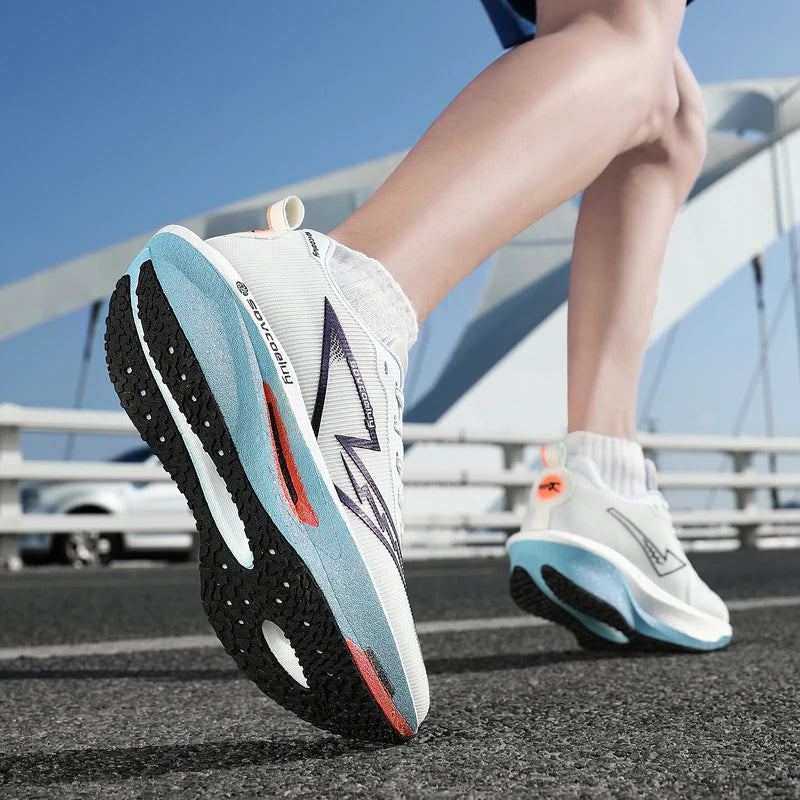 Scarpe da corsa Carbon Board Specialità Maratona Uomo Sport Traspirante Leggero Donna Comodo Atletico Scarpe da ginnastica antiscivolo