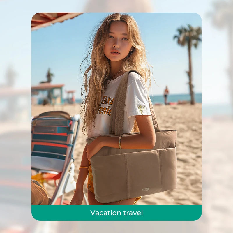 BAGSMART Tote Bag Brand Luxury 2025 Borse originali Borsa da viaggio da donna Borse a mano per college scolastici di grande capacità per donna