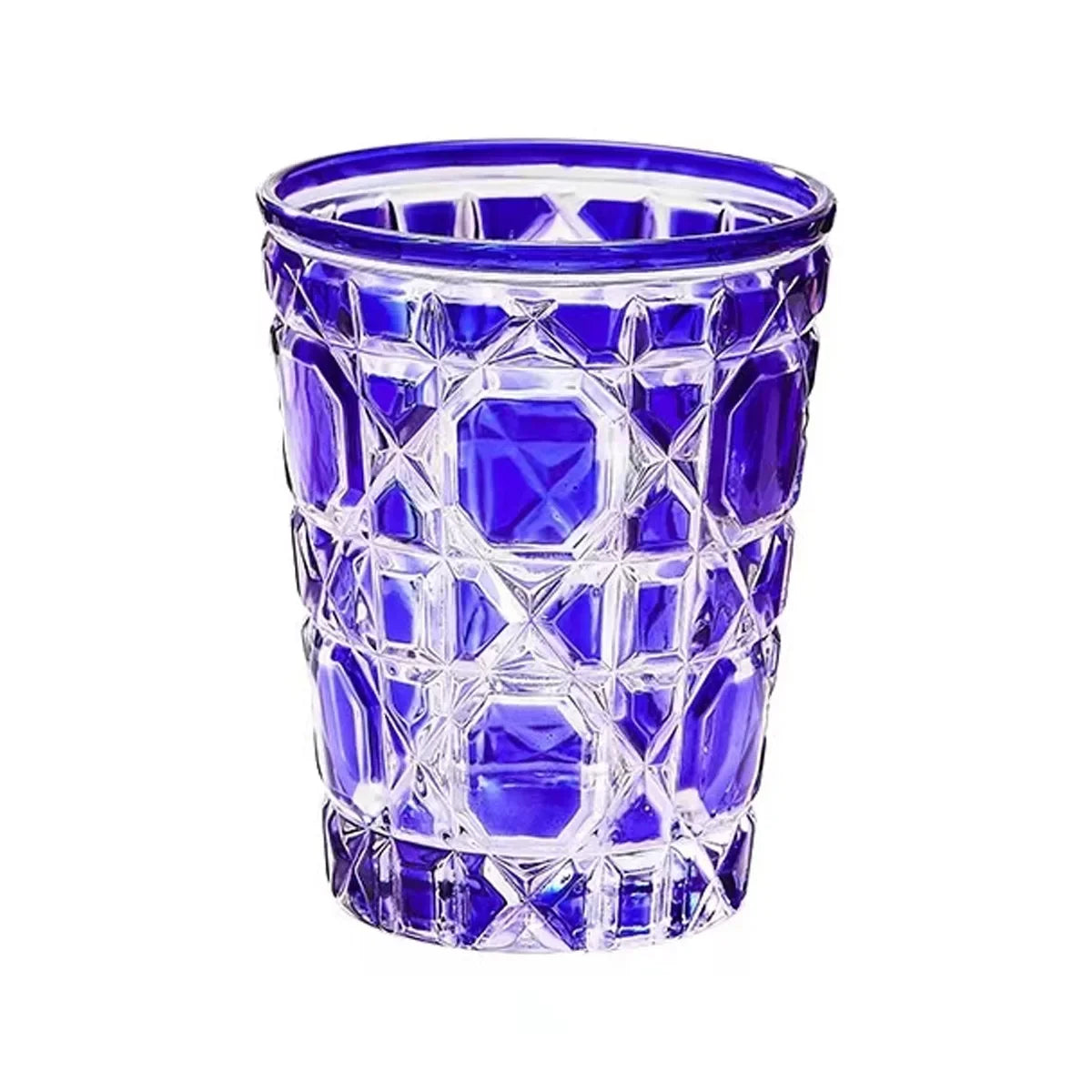 Bicchieri da whisky creativi scozzesi colorati in stile europeo, boccali di birra, bicchiere intagliato a mano, tazza d'acqua, tazza di vino, geometrico