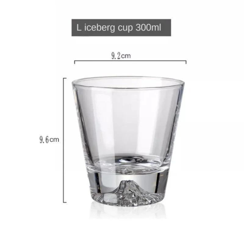 1PC Trasparente Montagna di Neve Tazza Montto Giapponese Fuji Whisky Tazza di Vetro Colazione Latte Bevanda Birra Vino Frutta Succo di Tazze regalo