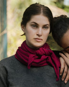 Sciarpa Triangolare In Cashmere Misto Leggera Per Testa Collo Spalle
