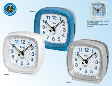 Elite Sveglia Analogica Grigia Quarzo Alta Precisione Design Moderno