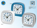 Sveglia Analogica Elite Argento Con Allarme Quarzo