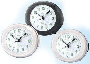 Sveglia Analogica Elite Bianca Al Quarzo Con Allarme