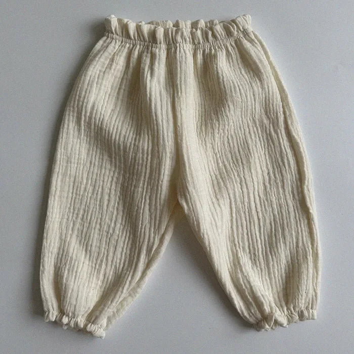 MILANCEL estate bambino pantaloni Casual 0-3T ragazze carino sottile stampa orso pantaloni floreali bambini ragazzi pantaloni larghi resistenti alle zanzare