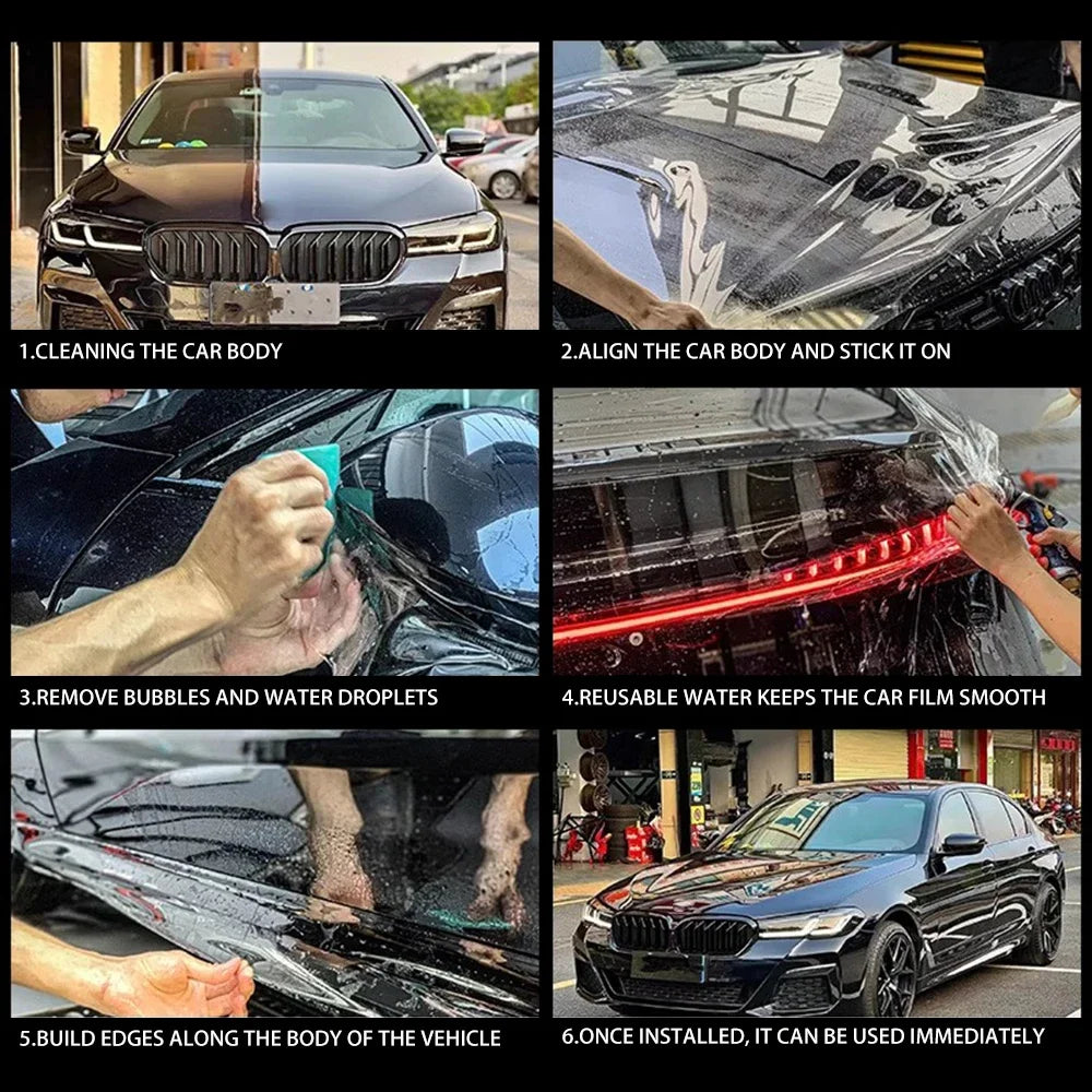 Pellicola protettiva per vernice TPH PPF trasparente per auto in vinile per tutto il corpo resistente ai graffi autorigenerante reggiseno per auto invisibile per veicoli automobilistici