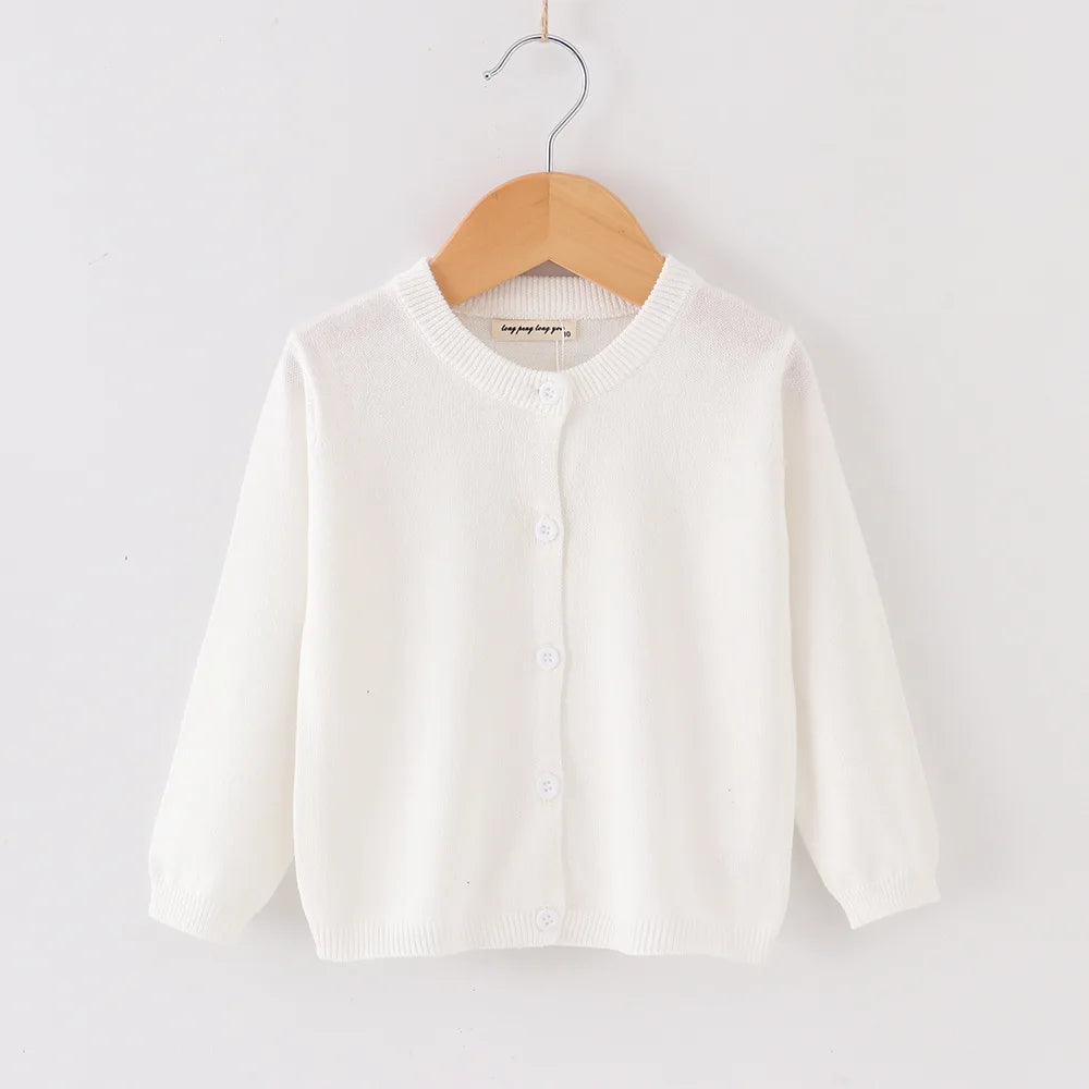 Vestiti per ragazze autunnali Cardigan casual per bambini Solido punto aperto Ragazzi Cappotti morbidi Maglioni per bambini Giacche in maglia per bambini Manica intera
