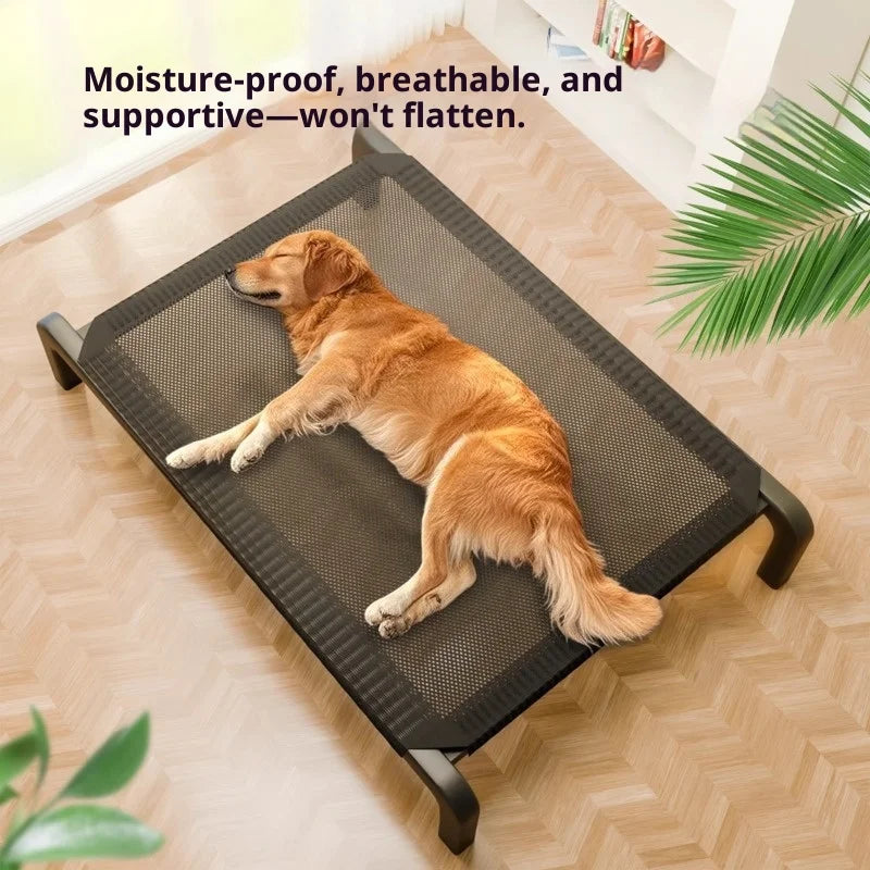 Cuccia Rialzata per Cani per Tutte le Stagioni, da Esterno e Interno, Impermeabile, Anti-Morso, Lettino Rialzato per Animali Domestici, per Cani Grandi e Piccoli, Accessori per Cani