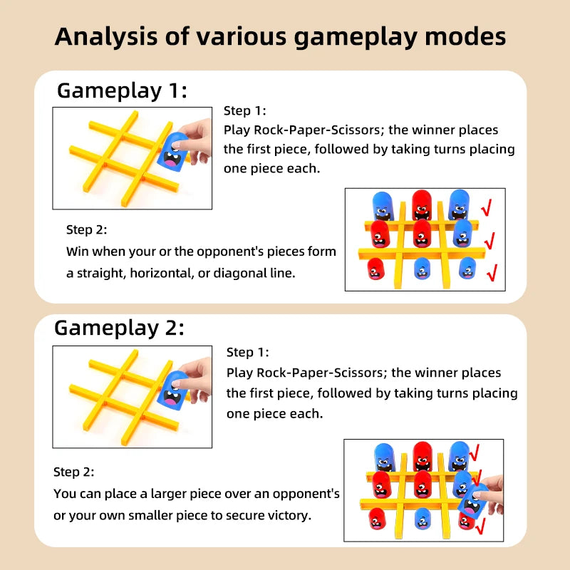 Nuovi Giochi da Tavolo Divertenti 2026: Tris Intelligente, Scacchi Interattivi Grande vs Piccolo, Giochi di Società Multigiocatore, Giocattoli per Feste