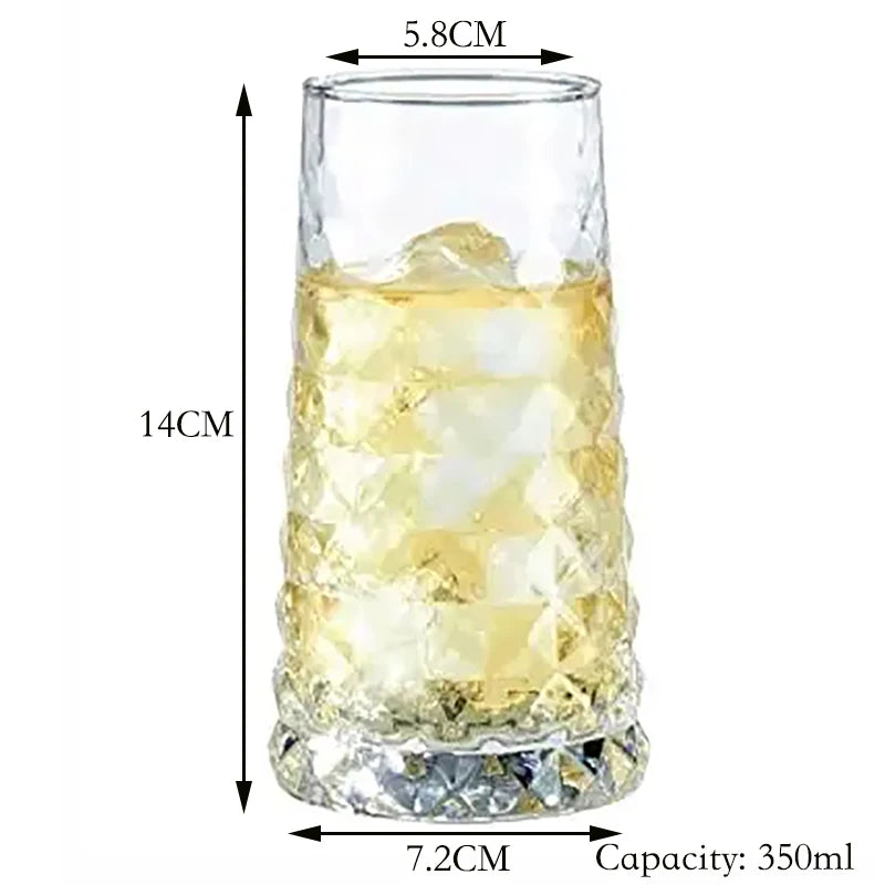 Bicchieri in cristallo senza piombo, creativi, per bibite, Collins, tumbler, per acqua, succo, birra e cocktail