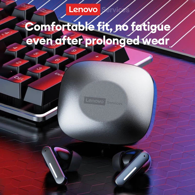 Nuovo Lenovo LE209 Aggiornamento Wireless Bluetooth 6.0 Auricolare con cancellazione del rumore Cuffie sportive 30H Batteria a lunga durata Cuffie con microfono