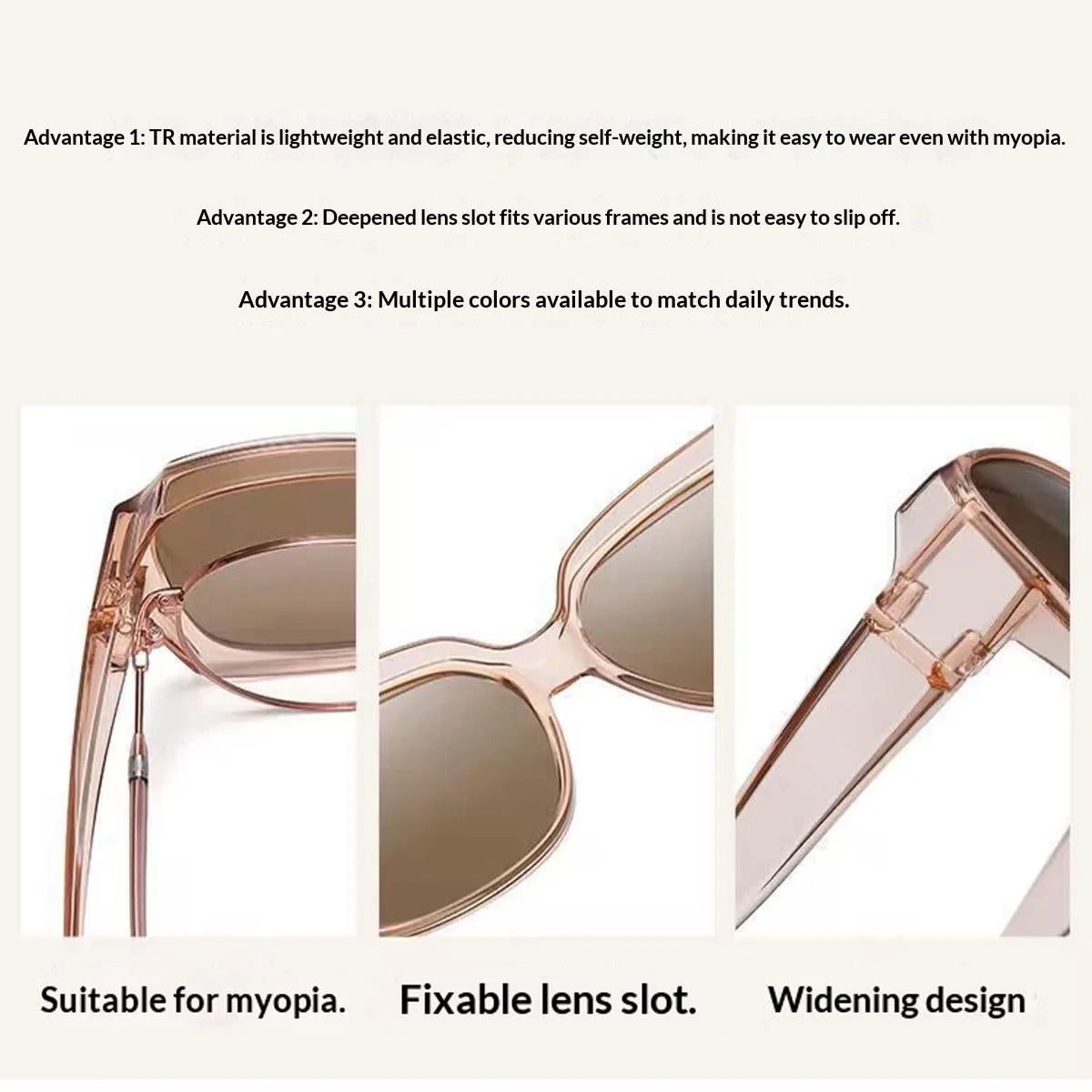 1/2/3PC Sunglasses Fit Over Glasses Polarized for Men Women, Wrap-Around Glasses UV400 Protection for Driving and Outdoor T01