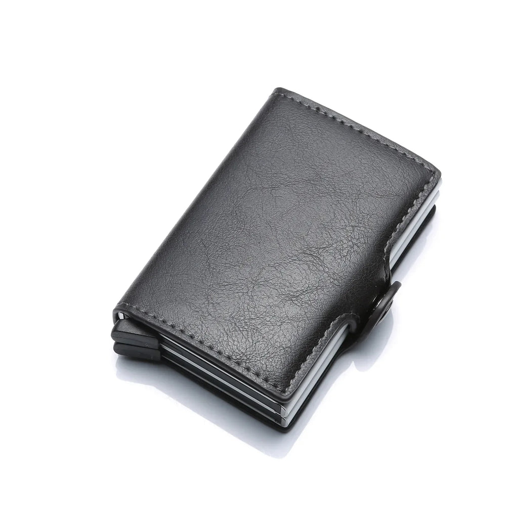 Nome inciso Portafoglio pop-up mini in fibra di carbonio Regalo personalizzato Carta Rfid Portafogli da uomo di alta qualità 12 porta carte Piccolo sacchetto di soldi
