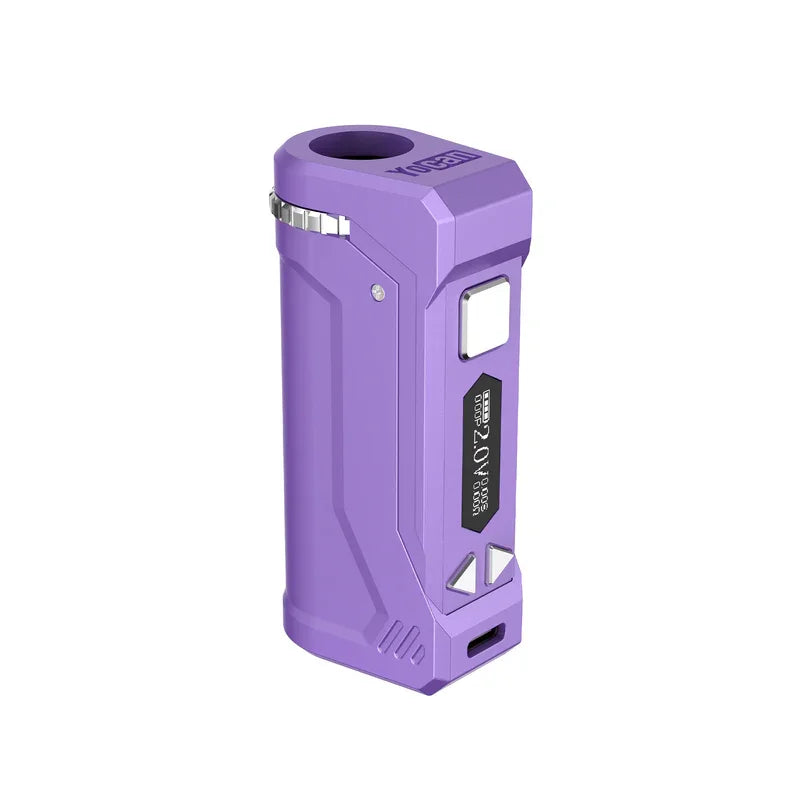 Originale Yocan UNI Pro Box Mod batteria integrata da 650mAh Display OLED 510 Thread 10 secondi sigaretta elettronica Pre-calore Vape