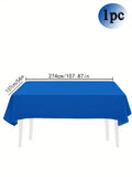 Tovaglia usa e getta in tinta unita 137x274 cm Festa di compleanno Matrimonio Natale Tovagliette Coperture Rettangolo Panno da scrivania Decor