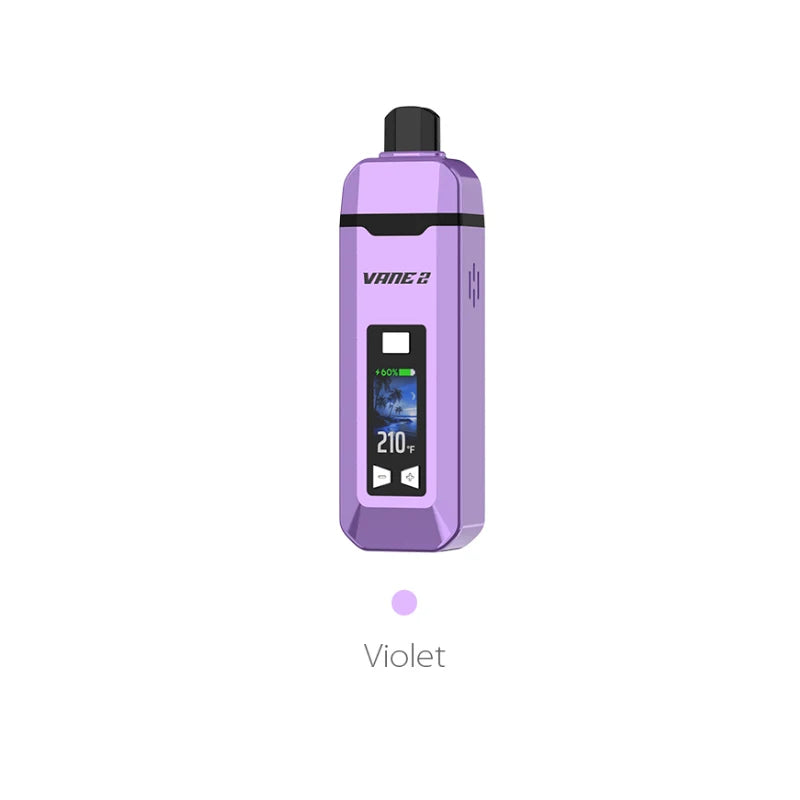 Vaporizzatore per erbe secche originale Yocan Vane 2 Batteria ricaricabile da 1200 mAh Camera in ceramica con display LCD a colori Kit per sigaretta elettronica