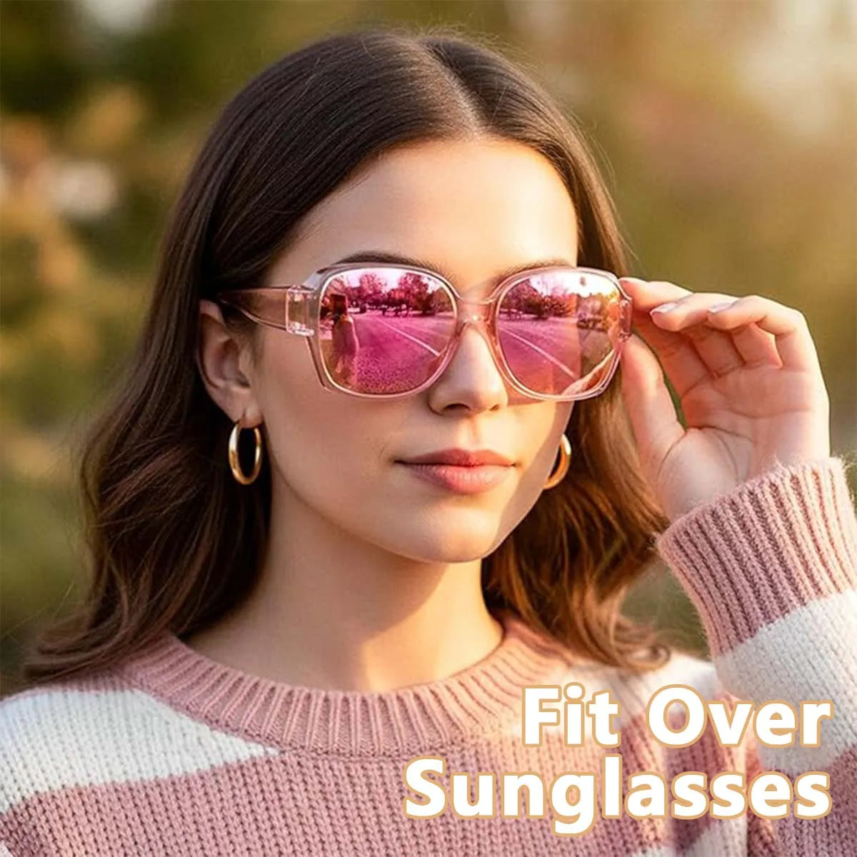 1/2/3PC Sunglasses Fit Over Glasses Polarized for Men Women, Wrap-Around Glasses UV400 Protection for Driving and Outdoor T01