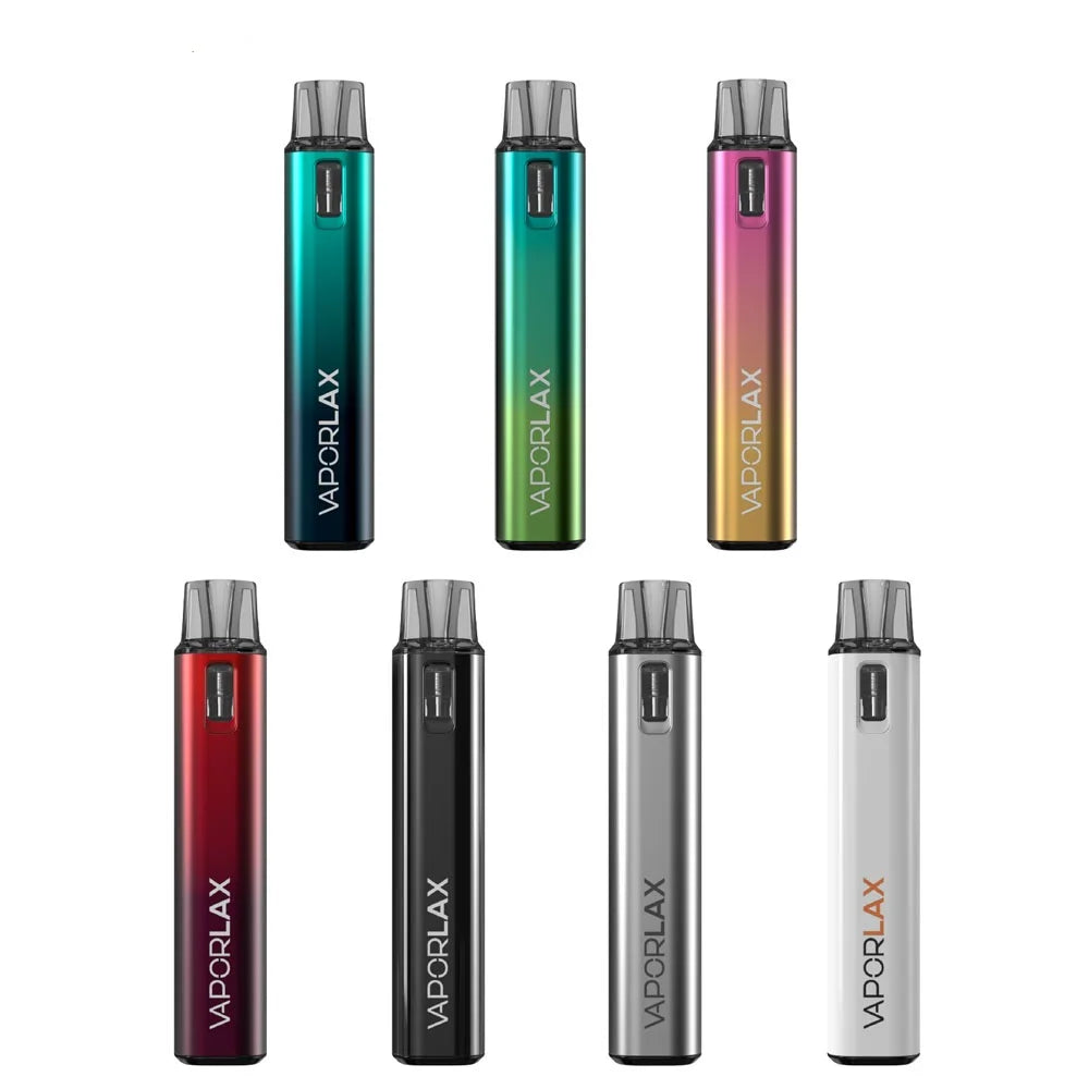 VaporLax Nano Kit sistema pod ricaricabile Sigaretta elettronica Batteria da 500 mAh 2.0 ml 0,8ohm Cartuccia a spirale a rete Atomizzatore Penna Vape