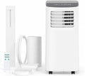 Condizionatore d'aria portatile da 8000 BTU, unità AC con modalità di raffreddamento, deumidificazione e ventola, funzionamento silenzioso e facile da spostare, telecomando, alta qualità per casa e ufficio, bianco, 1 pezzo