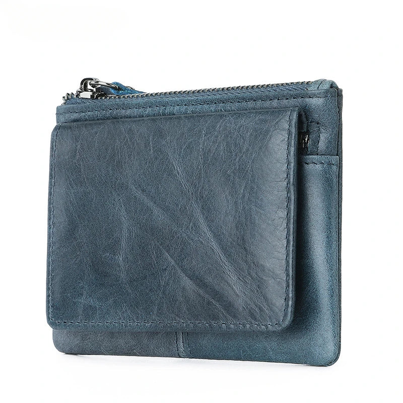Nuova borsa per carte da donna e da uomo in pelle di mucca Portamonete Porta carte di credito sottile Portafoglio per uomo e donna Tasca per carta d'identità
